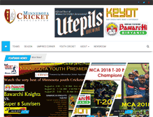 Tablet Screenshot of minnesotacricket.com